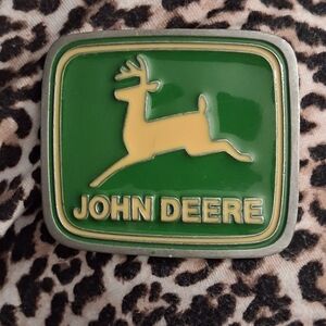 John Deere Green and Gold Belt Buckle